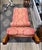 An absolute showstopper for a library, parlor, or open-concept living area. This custom late-20th-century artisan chaise...