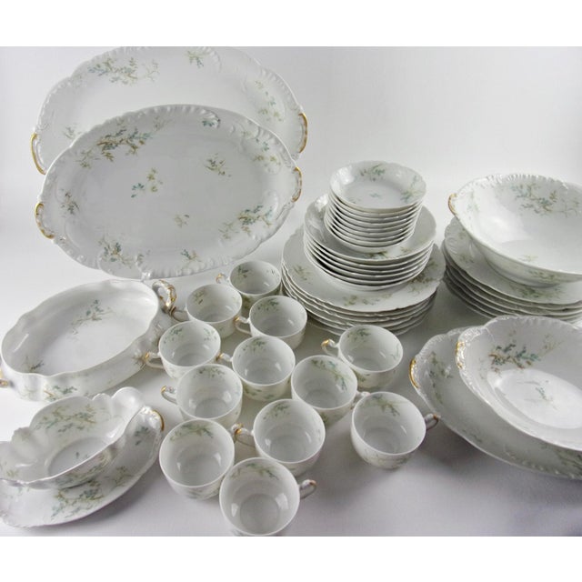 19th Century Antique Haviland Limoges China Schleiger Dinnerware Set