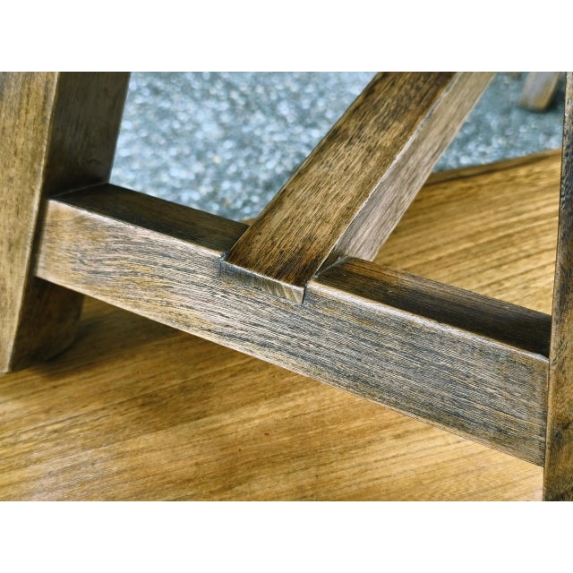 Brutalist Benches in Blond Elm from Aranjou, France, 1960s, Set of 2 For Sale - Image 8 of 18