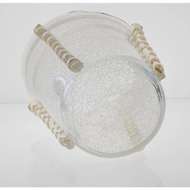 Giant Murano Glass Vase or Ice Bucket in the style of Barovier & Toso For Sale - Image 12 of 18