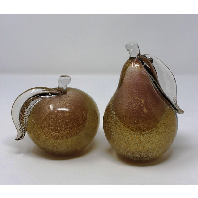 Alfredo Barbini Vintage Alfredo Barbini Apple and Pear - a Pair For Sale - Image 4 of 4