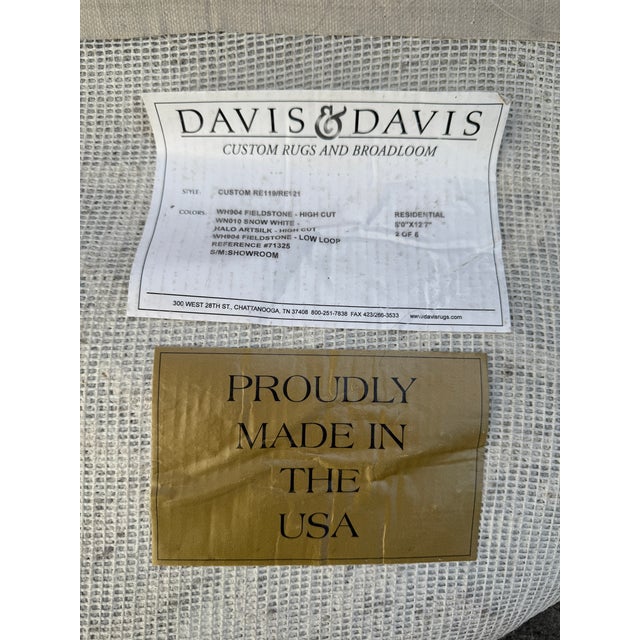 8ft × 12ft 7in Davis & Davis Broadloom Custom Geometric Area Rug For Sale - Image 4 of 12