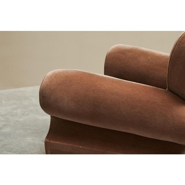 Vintage Art Deco Lounge Chair in Velvet and Oak, 1930s For Sale - Image 12 of 14