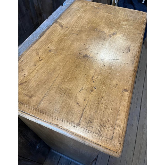 Traditional Late 19th Century Antique Pine Bin Pantry Cupboard For Sale - Image 3 of 12