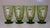 Tea Glass Cups Karl Moser Style Hand Panted Enamel Renaissance Guardsmen Green - Set of 4 For Sale - Image 9 of 17