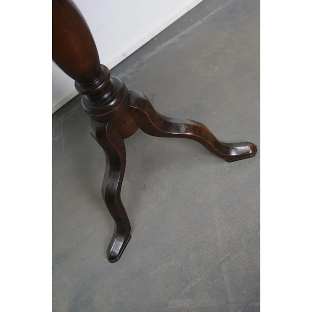 18th Century Georgian Mahogany Tilt Top Wine Table For Sale - Image 12 of 16