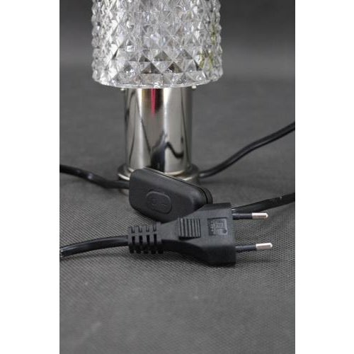 Glass Table Lamp from Kamenicky Senov, Former Czechoslovakia, 1970s For Sale - Image 6 of 12