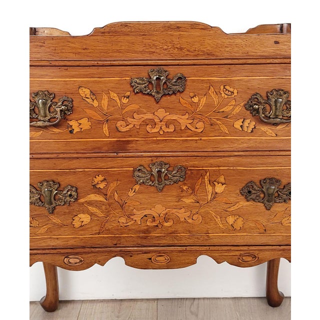 Inlaid Side Table With One Drawer, France Circa 1790 For Sale - Image 10 of 12