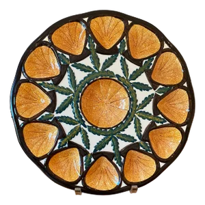 Vintage Mid-Century St. Jean De Bretagne French Majolica Oyster Serving Platter