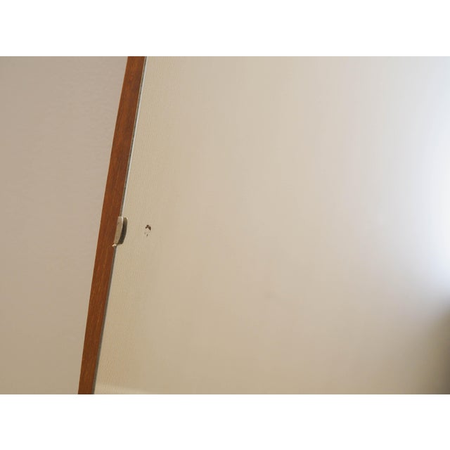 Vintage Danish Mirror in Teak Frame, 1970s For Sale - Image 10 of 12