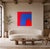 Early 21st Century Bodasca, Red and Blue Osmosis, 2026, Acrylic Painting on Canvas For Sale - Image 5 of 10
