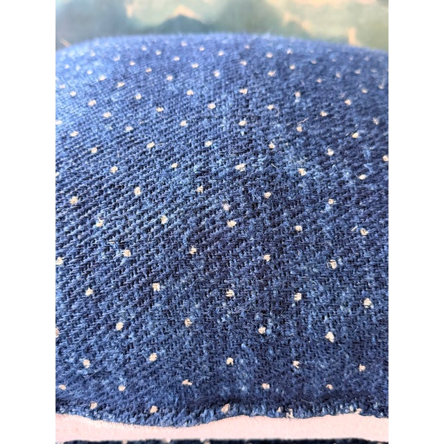 Pair of French Linen Polka Dot Pillows, Grain Sacking For Sale - Image 9 of 9