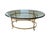 Mid Century Modern 1960s Modern Labarge Jansen Style Swan Brass Glass Coffee Table Regency For Sale In Palm Springs - Image 6 of 12
