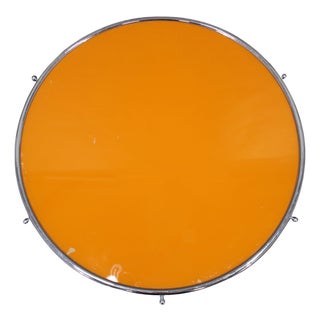 Art Deco Swivel Serving Tray in Chrome, Glass, and Wood, Czechoslovakia, 1930s For Sale