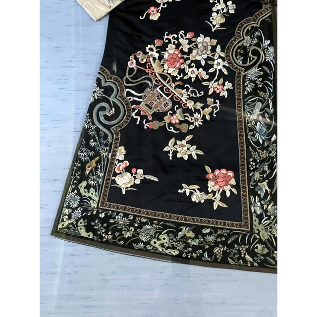 Chinese Antique Chinese Qing Dynasty Embroidered Robe, Framed For Sale - Image 3 of 13
