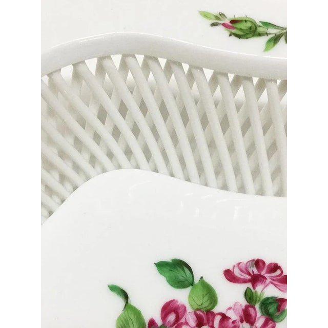 Porcelain Basket from Herend Hungary For Sale - Image 6 of 7