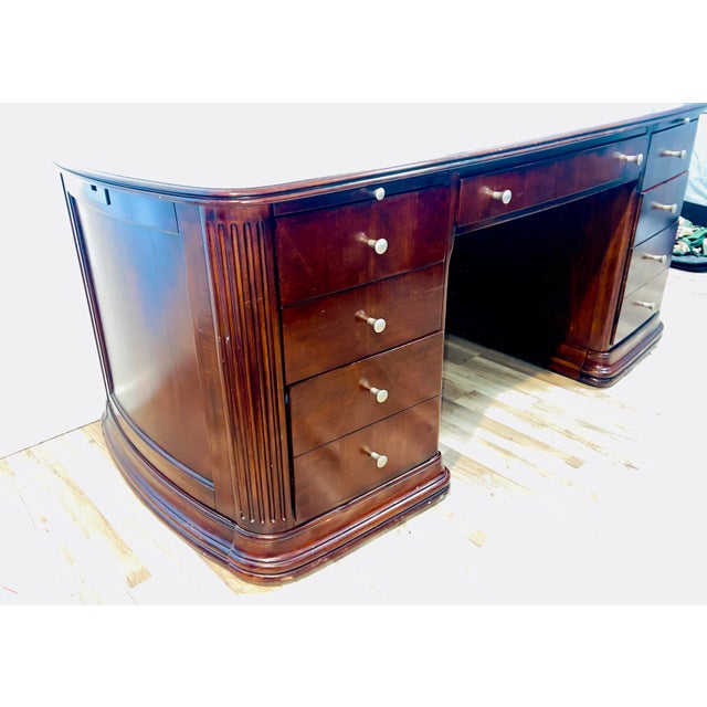 Hooker Furniture Executive Office Suite – 3 Pieces – Dark Cherry Selling a complete 3-piece Hooker Furniture European...