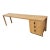Lime Wash Oak Wood Desk With Drawer Cabinet For Sale