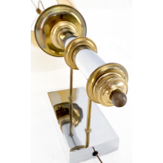 Mid-Century Modern Fine Chrome Brass Mid Century Modern Sconce Light Fixture Lamp For Sale - Image 3 of 13