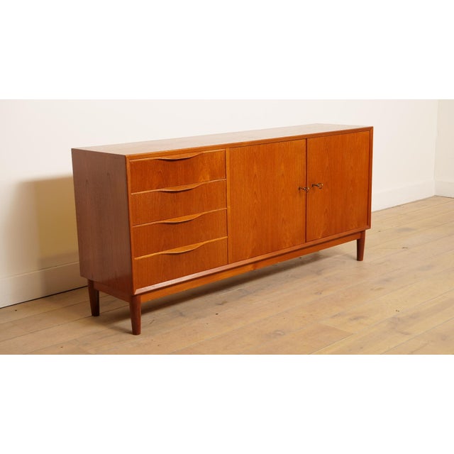 Mid-Century Modern Vintage Teak Sideboard by Erling Torvits for Klim Mobelfabrik, 1960s For Sale - Image 3 of 12