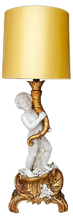 Cherub Floor Lamp from Capodimonte, 1967