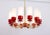 Glass Large Red Opal Glass Sputnik Chandelier from Kaiser Idell / Kaiser Leuchten, Germany, 1960s For Sale - Image 7 of 10