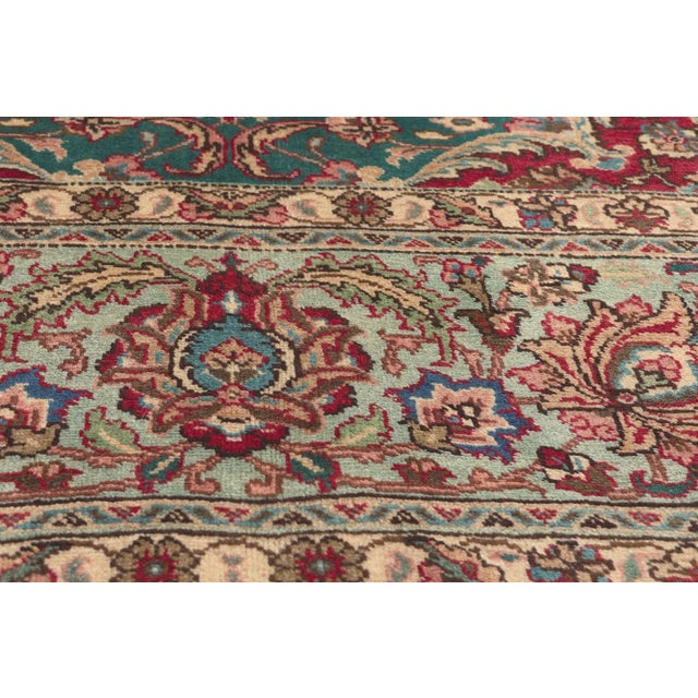 Late 20th Century Late 20th Century Vintage Persian Tabriz Rug - 08'01 x 11'06 For Sale - Image 5 of 9
