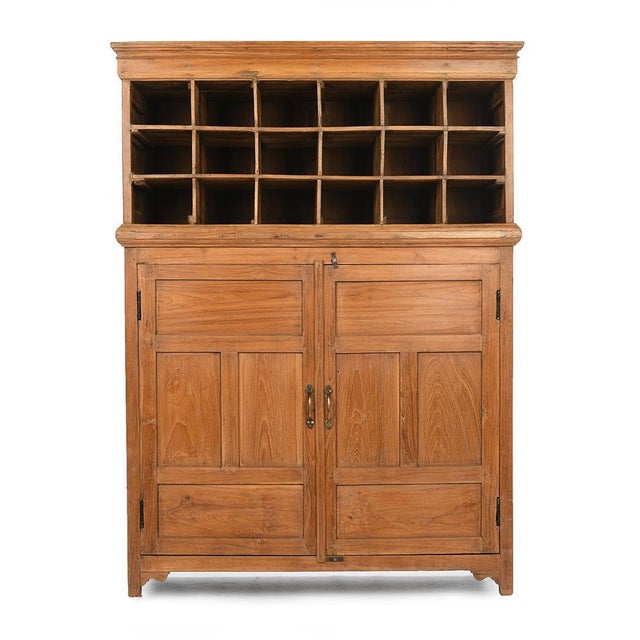 Wooden Hotel Furniture with 18 Lockers and Cupboard For Sale - Image 6 of 6