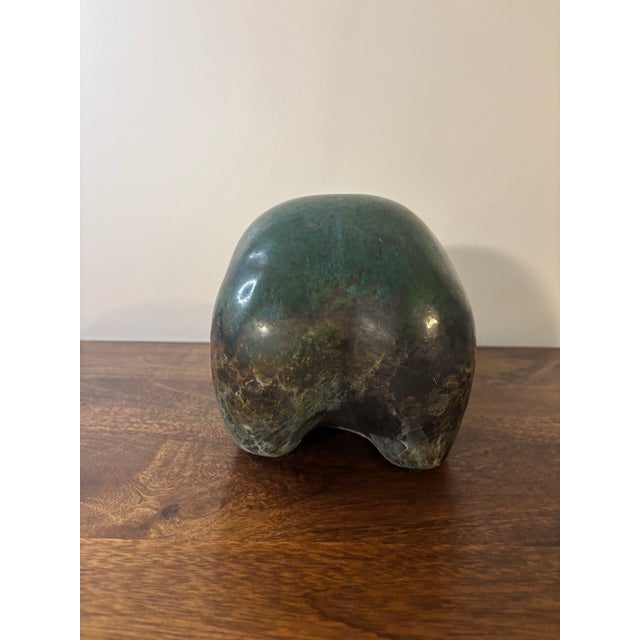 Vintage Tony Evans Raku Ceramic Bear Sculpture - Signed Studio For Sale In Miami - Image 6 of 7