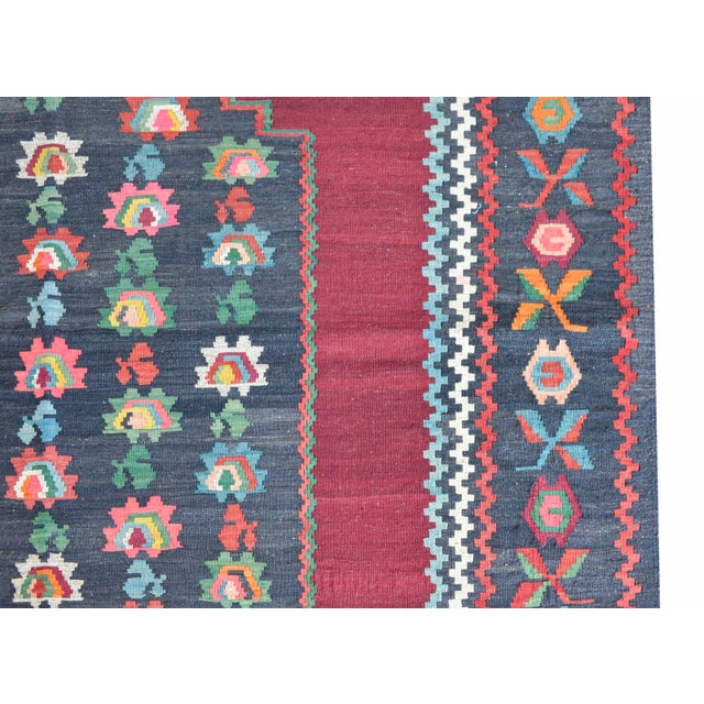 Vintage Armenian Kilim Rug For Sale In Chicago - Image 6 of 10