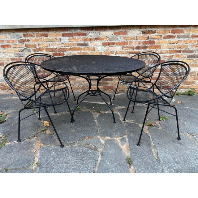 John Salterini 1930s Early Salterini Patio Dining Table, Restored, Attributed For Sale - Image 4 of 6