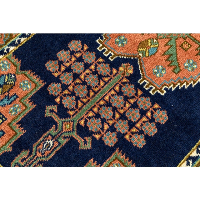 Late 20th Century Multicolored Rug Handmade in Holland With Tags 3ft X 7ft For Sale - Image 5 of 6