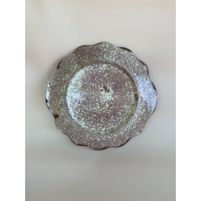 Green Victorian Era Majolica Dog Plates Arsenal Pottery Set of Three (3) For Sale - Image 8 of 12