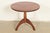 Early American Bench Made Sculpted Solid Walnut Pedestal Tea Table or Side Table For Sale - Image 10 of 10