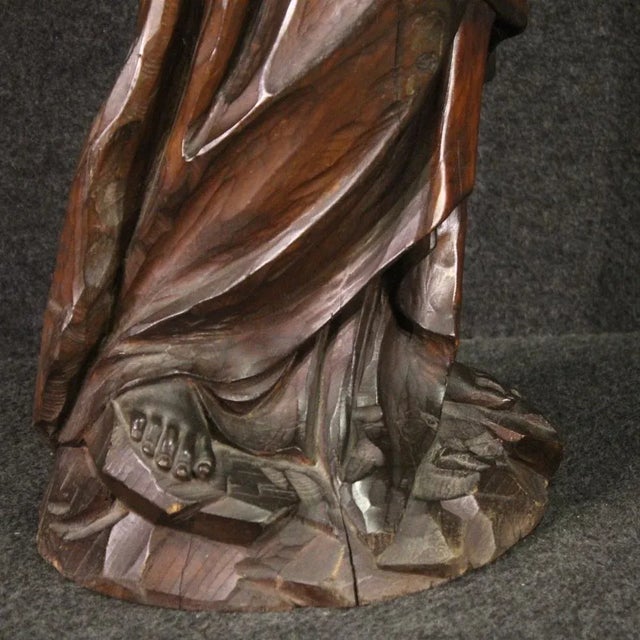Religious Sculpture, 1850, Wood For Sale - Image 6 of 13