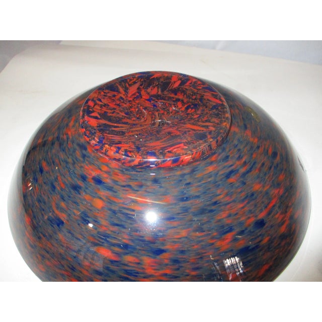 Vintage Murano Shallow Glass Bowl For Sale - Image 4 of 8