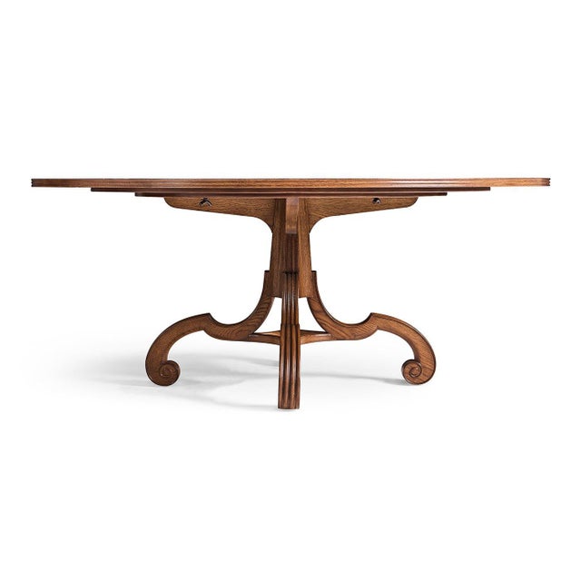 Round Pedestal Dining Table For Sale - Image 4 of 10