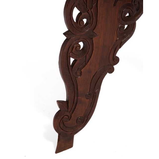 Anglo Indian Intricately Carved Teak Folding Campaign Table Octagon Top For Sale - Image 17 of 17