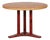 Round Wooden Dining Table, 1980s For Sale