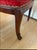 Late 19th Century Antique Federal Style Mahogany Side Chair With Red Velvet For Sale - Image 5 of 9