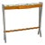 Italian Modern, Painted Glass, Ash Wood, Metal, Console Table, Italy, 1960s For Sale