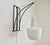 Modernist Wall Sconce Wire Metal Glass 1970s For Sale - Image 9 of 10