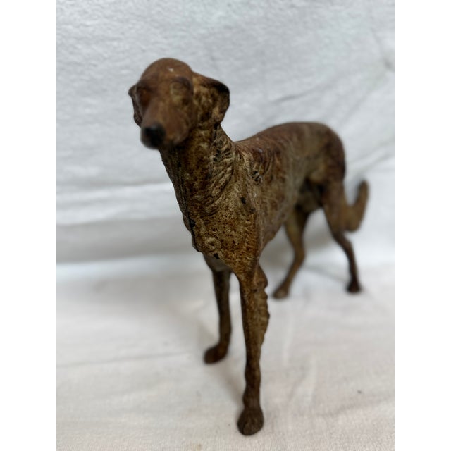 1920s Unique Cast Iron Hubley Borzoi For Sale - Image 11 of 14