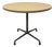 Charles and Ray Eames Round Oak Veneer Pedestal Dining Table for Herman Miller For Sale