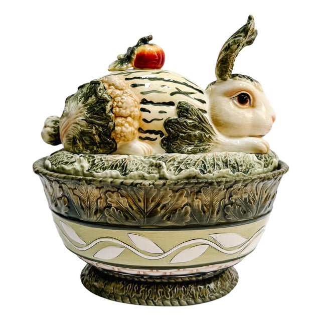 Vintage and Floyd Vista Bella Rabbit Tureen With Lid For Sale