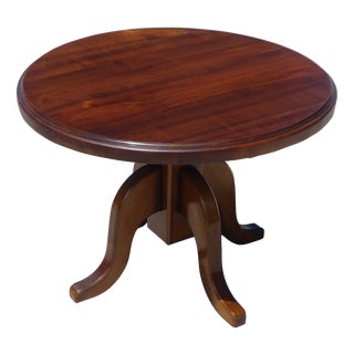 Coffee Table with Central 4-Legged Base, 1970s For Sale