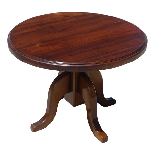 Coffee Table with Central 4-Legged Base, 1970s For Sale