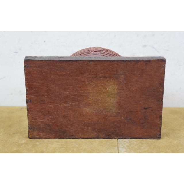 Antique Danish Carved Folk Art Hunt Pipe Bird Tobacco Keepsake Box 8" For Sale - Image 14 of 16