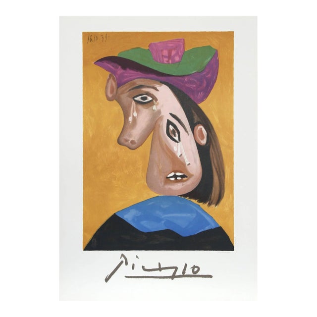1980s "Le Pleureuse" Lithograph After Pablo Picasso For Sale