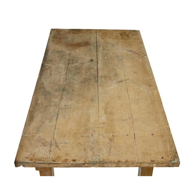 19th Century Swedish Rustic Pine Side Table For Sale - Image 4 of 10